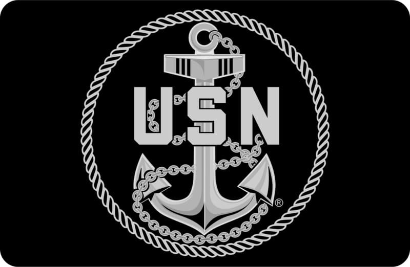 U.S. Navy Chief Fouled Anchor, USN - Tow Hitch Cover